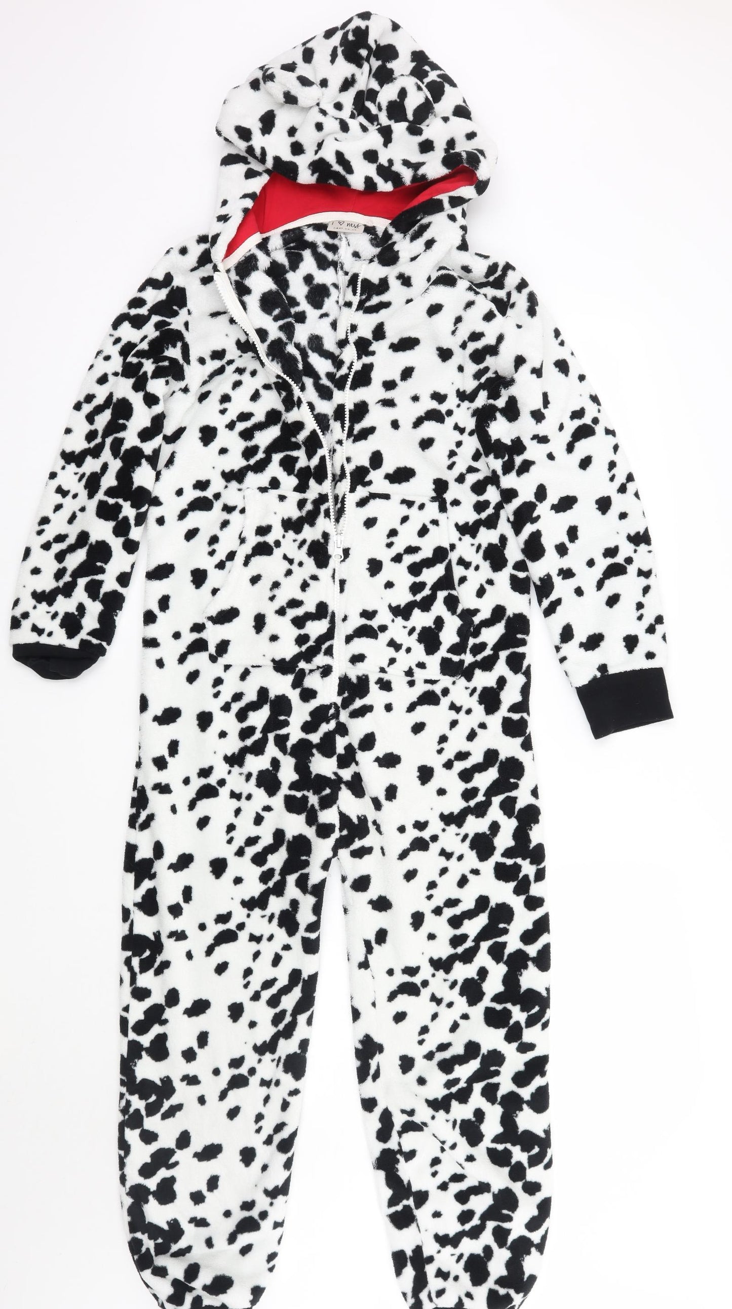 NEXT Girls White Animal Print  Top One Piece Size 11 Years