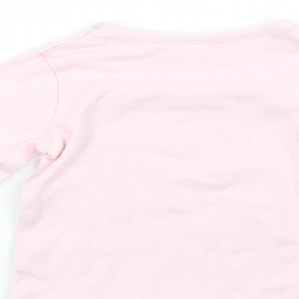 George Girls Pink   Basic T-Shirt Size 12-18 Months