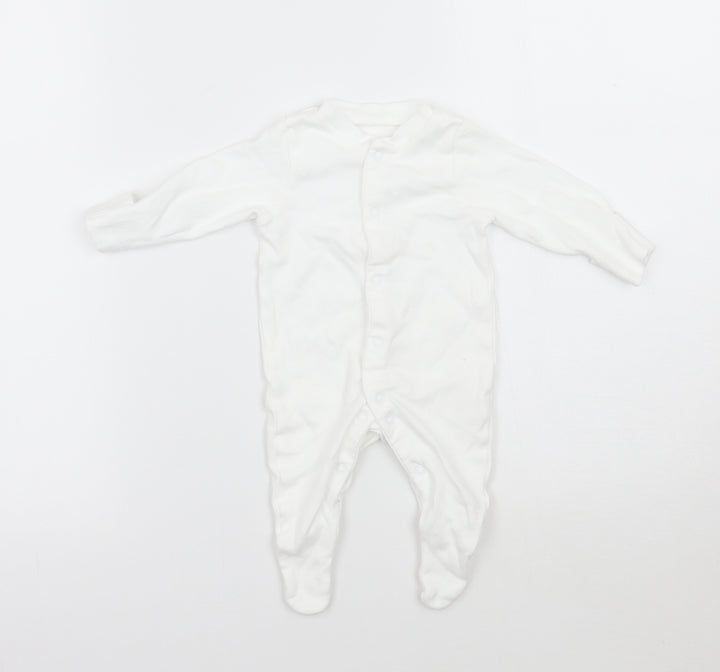 TU Baby White   Babygrow One-Piece Size Newborn