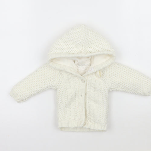 Early days Girls White   Jacket Coatigan Size 0-3 Months
