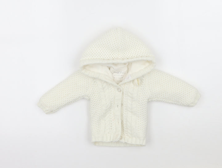Early days Girls White   Jacket Coatigan Size 0-3 Months