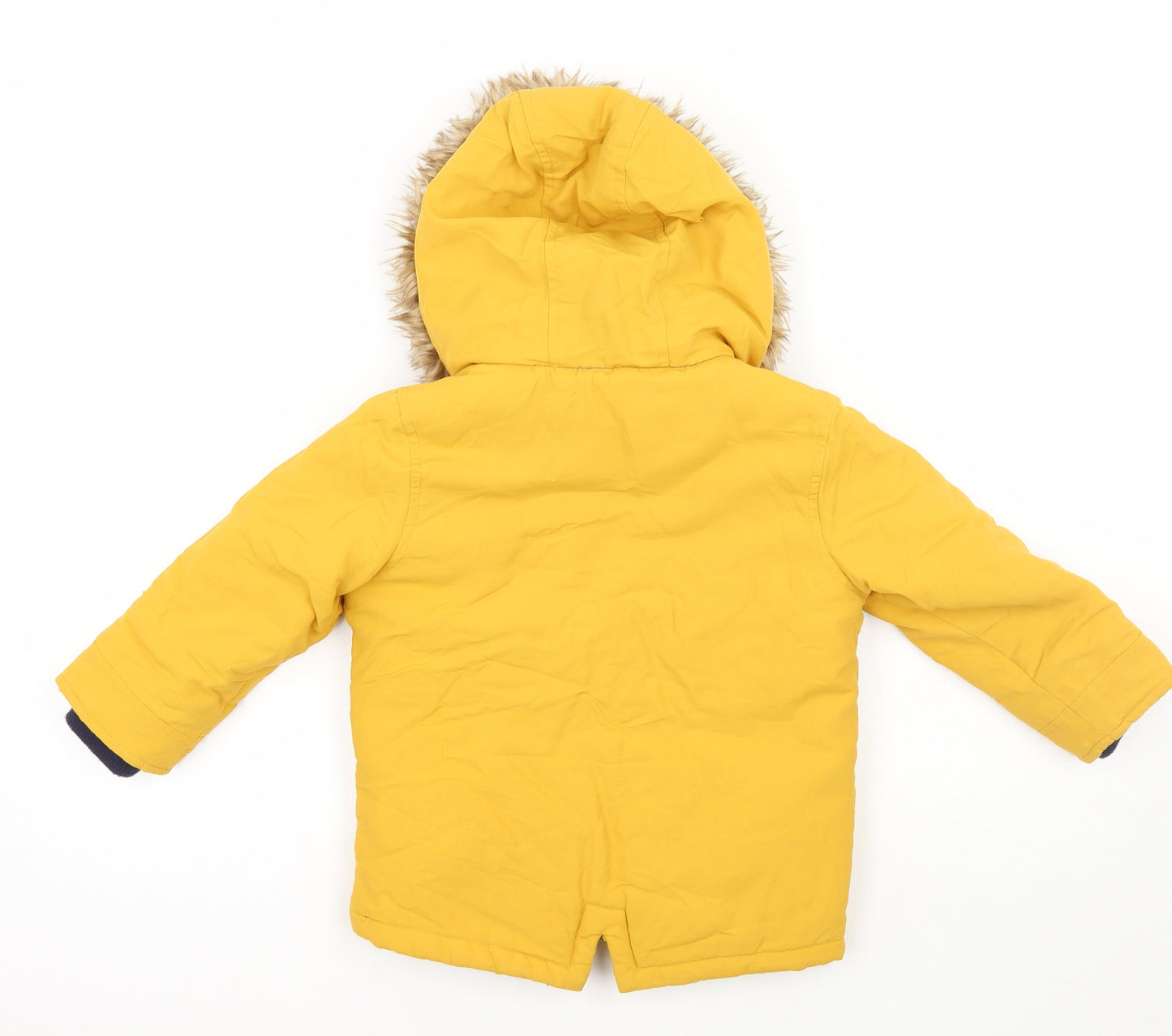 TU Boys Yellow   Jacket Coat Size 3-4 Years