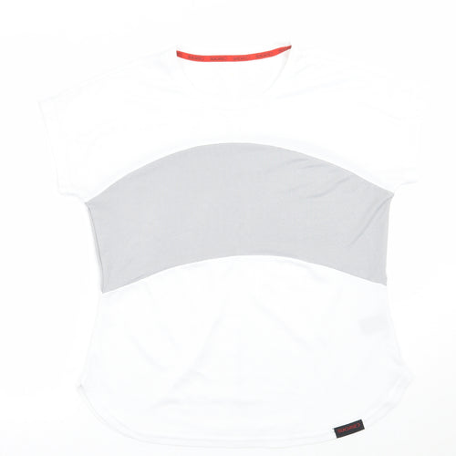 sundried Womens White   Basic T-Shirt Size L