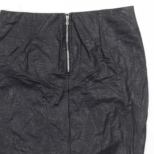 Vinceotto Womens Black   A-Line Skirt Size L