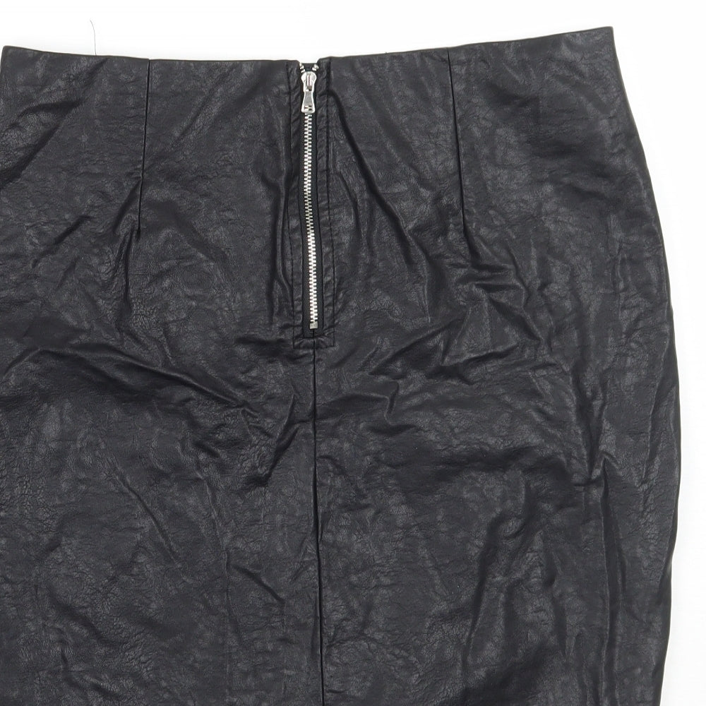 Vinceotto Womens Black   A-Line Skirt Size L