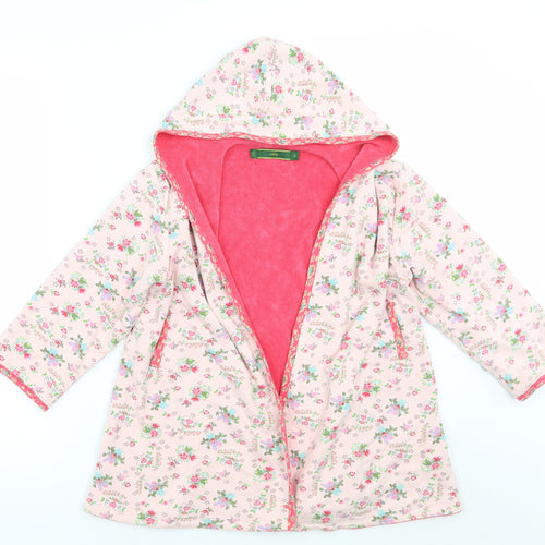 Oilily Girls Pink Floral  Cardigan Jumper Size 3-4 Years