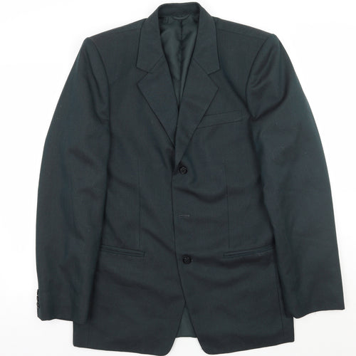 Preworn Mens Green   Jacket Suit Jacket Size 36