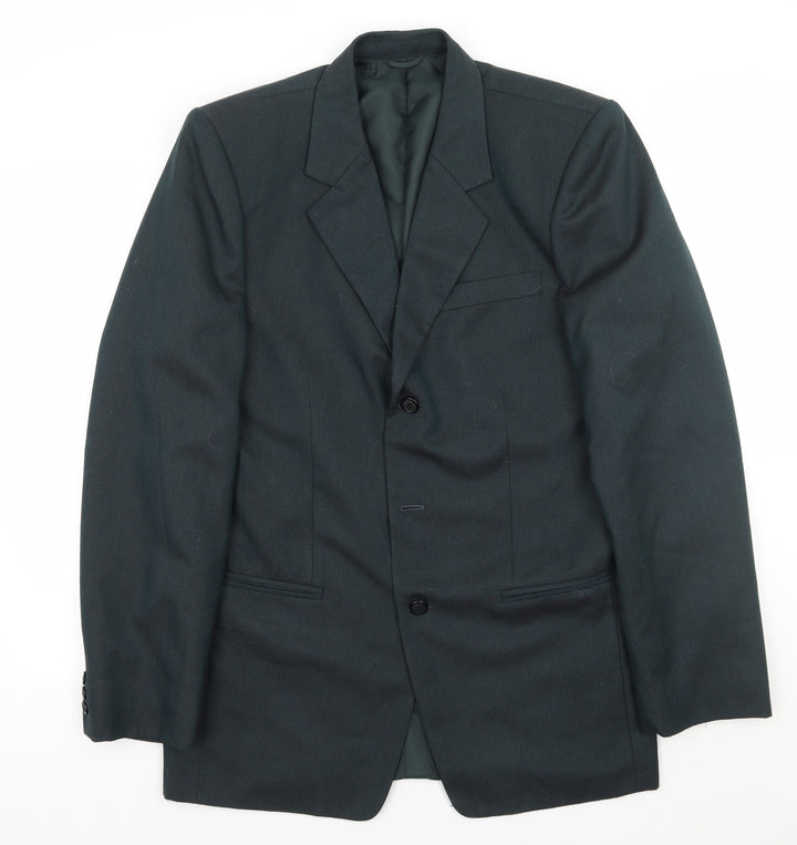 Preworn Mens Green Jacket Suit Jacket Size 36