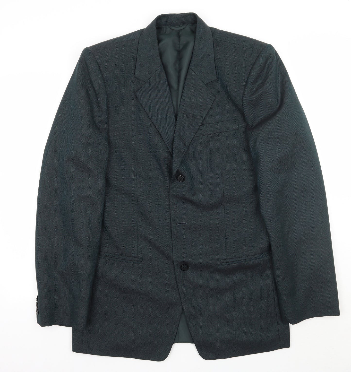 Preworn Mens Green   Jacket Suit Jacket Size 36