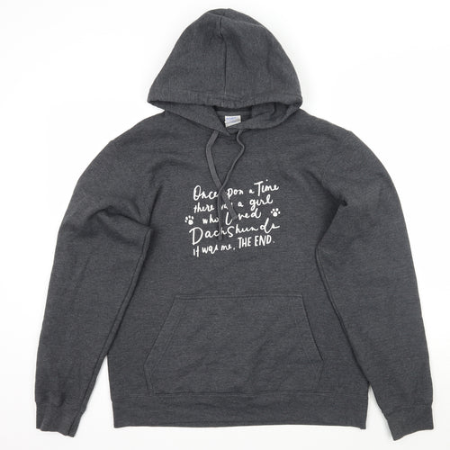 Port & Company Womens Grey   Pullover Hoodie Size M