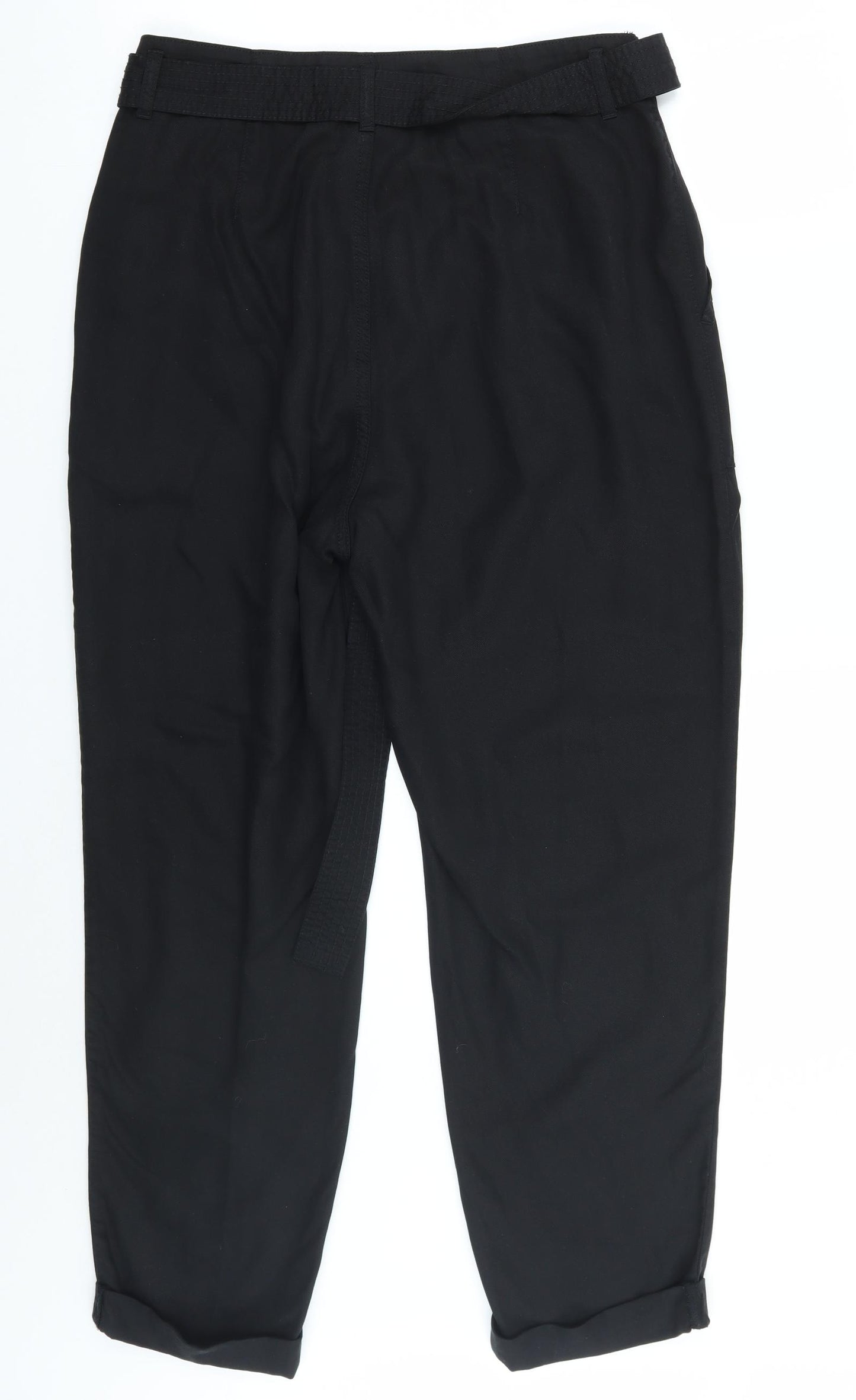 F&F Womens Black   Trousers  Size 12 L26 in