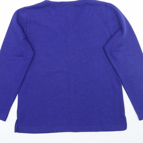 EWM Womens Purple   Basic T-Shirt Size 14