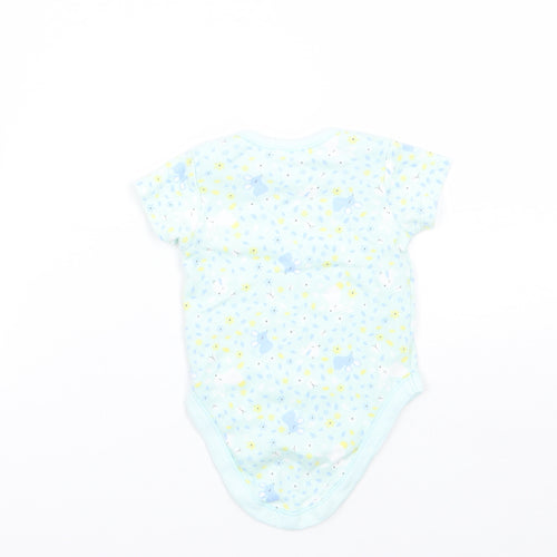 George Girls Green Floral  Babygrow One-Piece Size 0-3 Months
