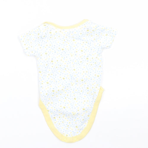 George Girls White Floral  Babygrow One-Piece Size 0-3 Months