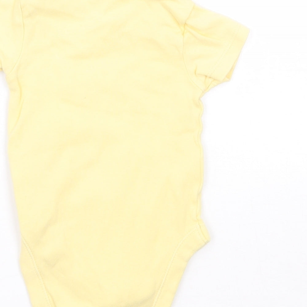 George Girls Yellow   Babygrow One-Piece Size 0-3 Months