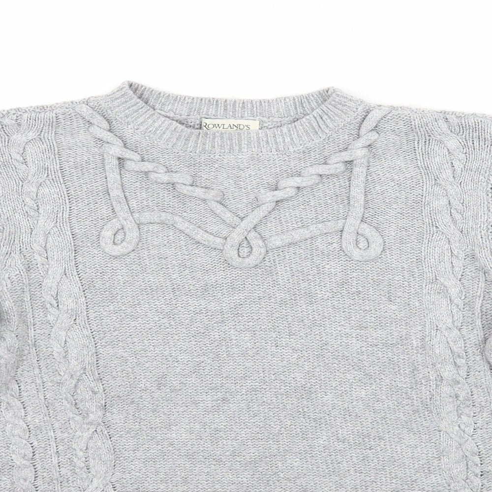 Rowlands Womens Grey   Pullover Jumper Size L