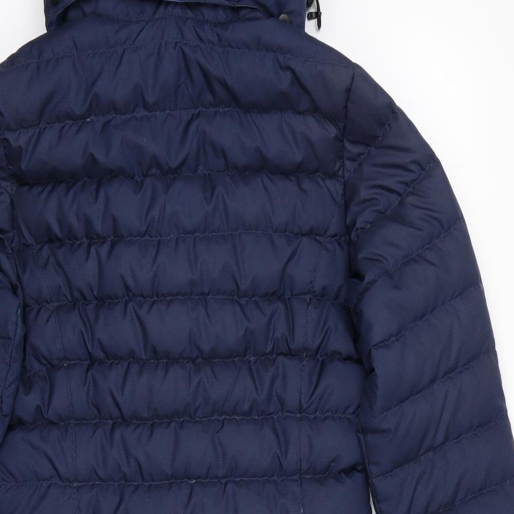 Ayacucho Womens Blue   Overcoat Jacket Size XS  - Longline Padded Coat