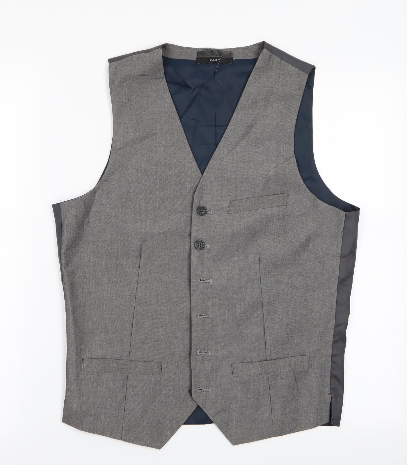 Cedar Wood State Mens Grey   Gilet Waistcoat Size S