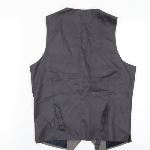 Cedar Wood State Mens Grey   Gilet Waistcoat Size S