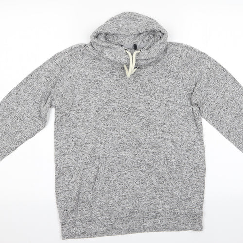 Preworn Womens Grey   Pullover Sweatshirt Size S  - Drawstring Cowl Neck