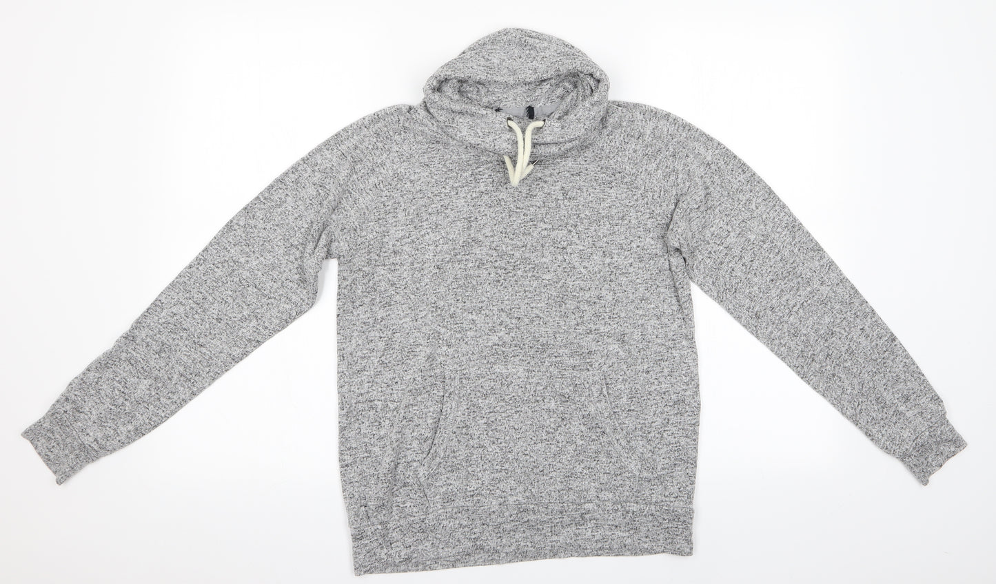 Preworn Womens Grey   Pullover Sweatshirt Size S  - Drawstring Cowl Neck