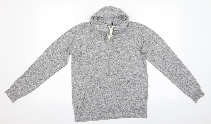 Preworn Womens Grey   Pullover Sweatshirt Size S  - Drawstring Cowl Neck