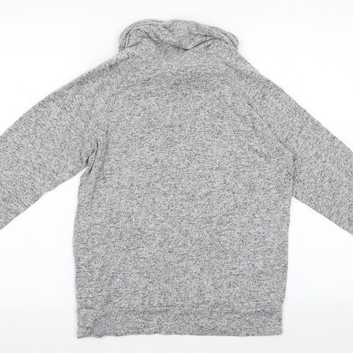 Preworn Womens Grey   Pullover Sweatshirt Size S  - Drawstring Cowl Neck