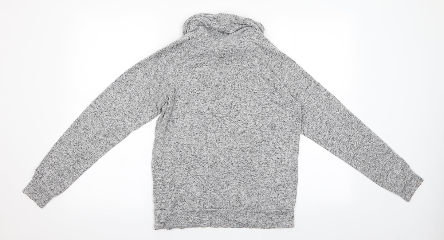 Preworn Womens Grey   Pullover Sweatshirt Size S  - Drawstring Cowl Neck