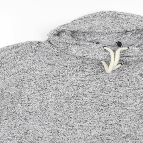 Preworn Womens Grey   Pullover Sweatshirt Size S  - Drawstring Cowl Neck