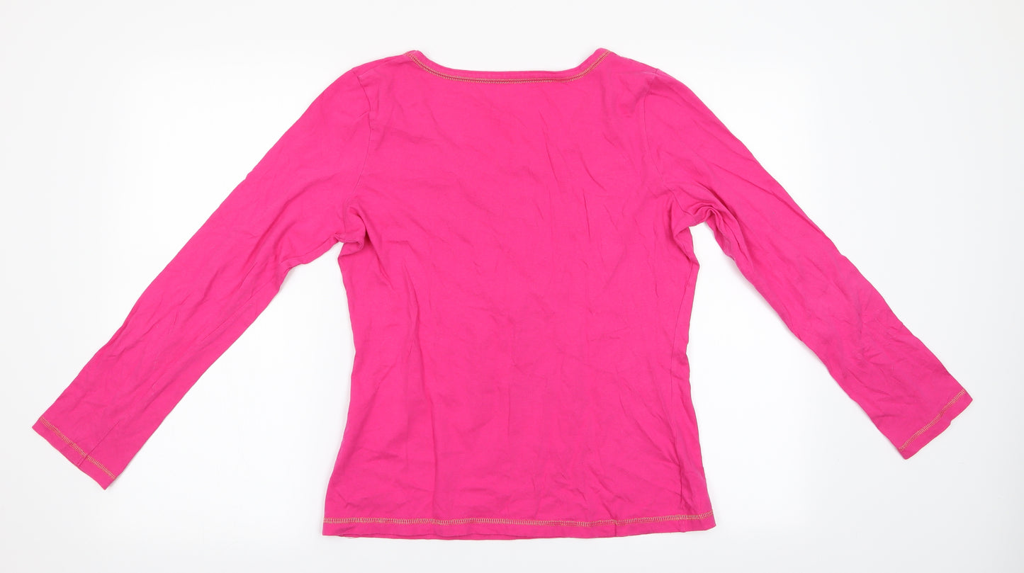 George Womens Pink Animal Print   Pyjama Top Size 12  - Tweety Pie - Tough Chick