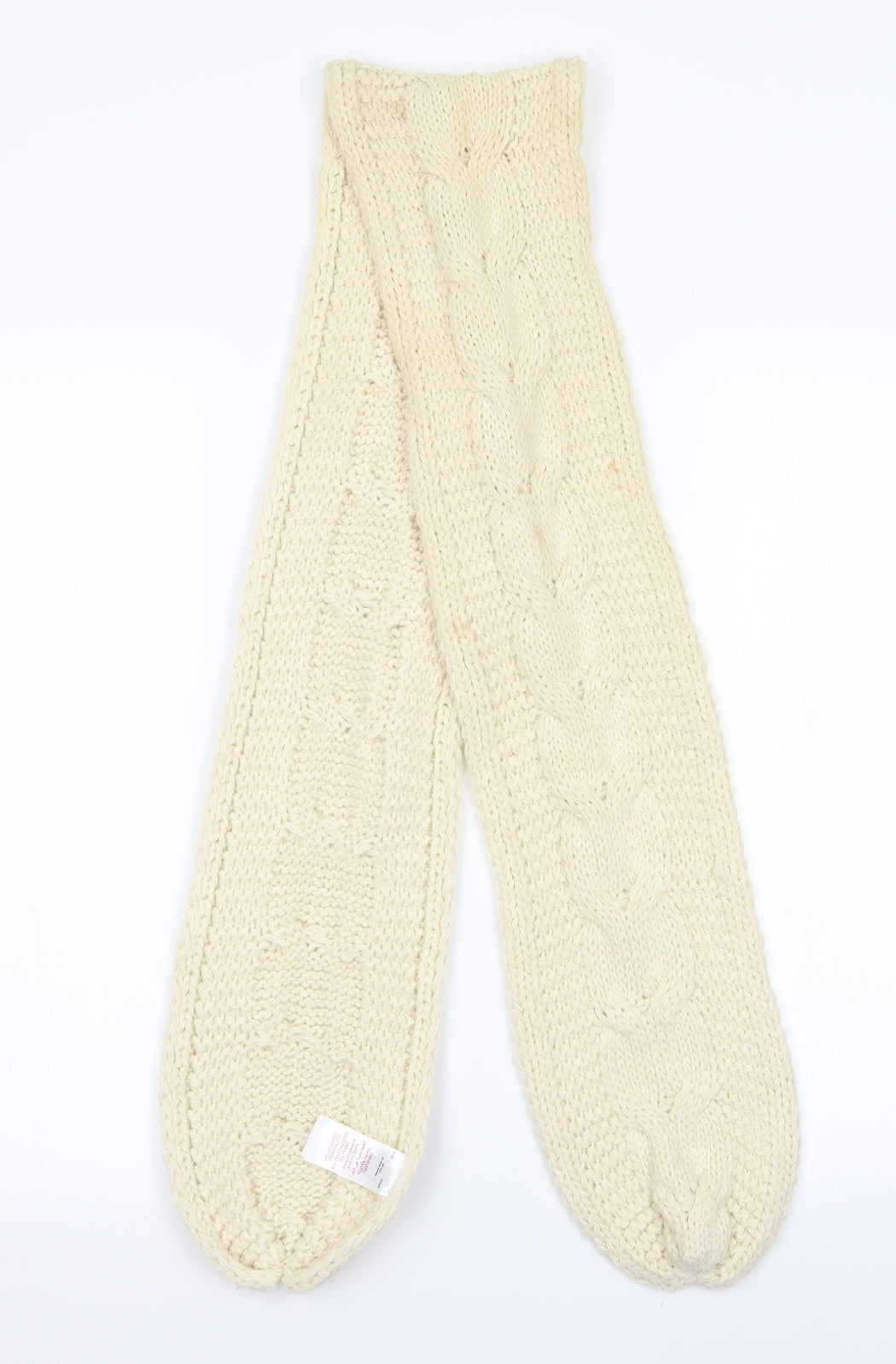Peacocks Womens Ivory    Scarf   - Chunky knit