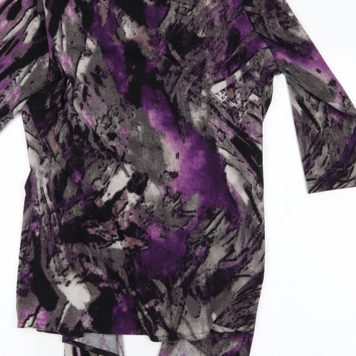 Classics Womens Purple   Cardigan Jumper Size S  - Waterf