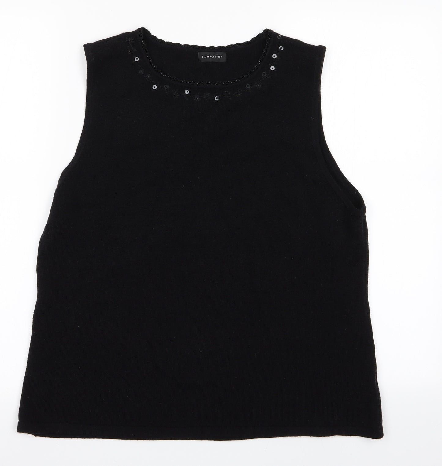 Florence and Fred Womens Black   Vest Jumper Size 18