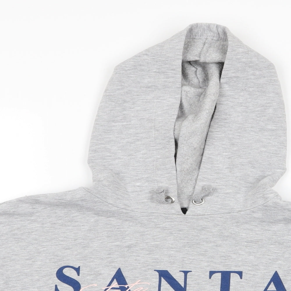 New Look Girls Grey   Pullover Hoodie Size 12-13 Years  - Santa Monica