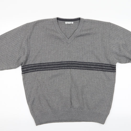 Marks and Mens Grey   Pullover Jumper Size L