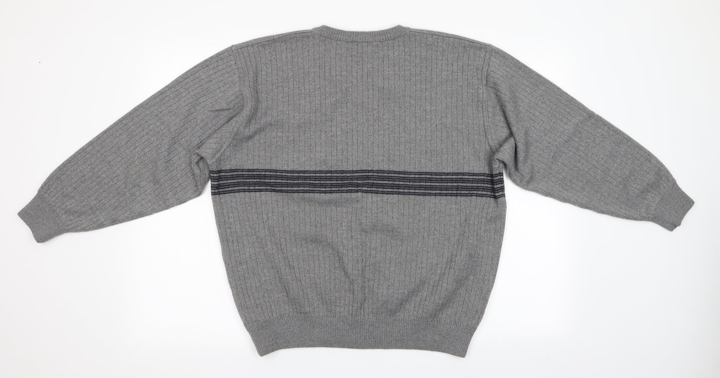 Marks and Mens Grey   Pullover Jumper Size L