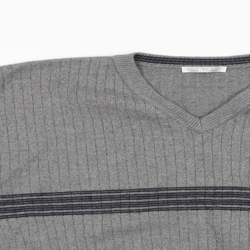 Marks and Mens Grey   Pullover Jumper Size L
