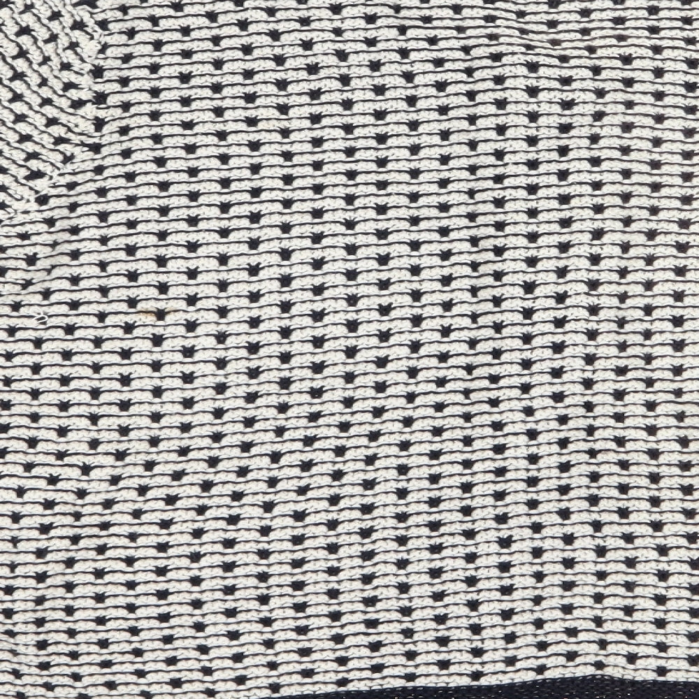 Marks and Spencer Womens Blue Striped  Cardigan Jumper Size 16