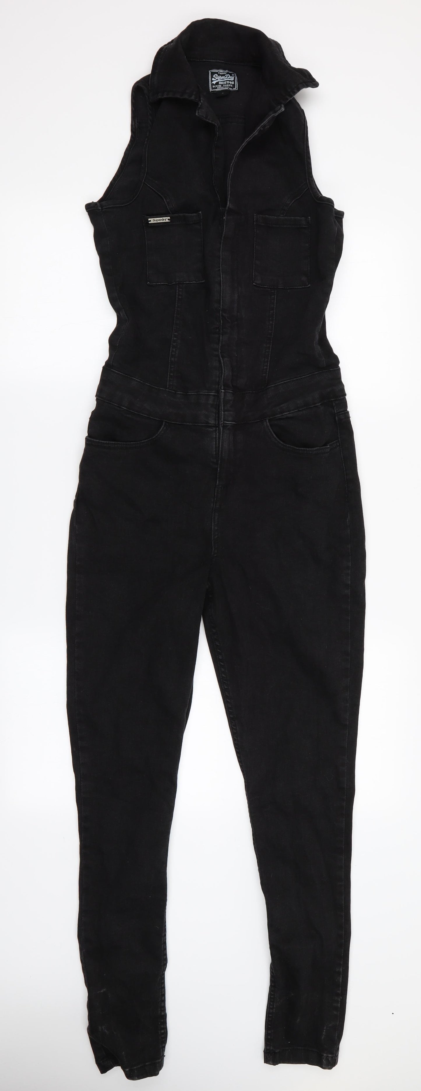 Superdry Womens Black   Jumpsuit One-Piece Size S L29 in