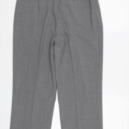 GARDEUR Womens Grey   Trousers  Size 10 L25 in - Elastic Waist Band