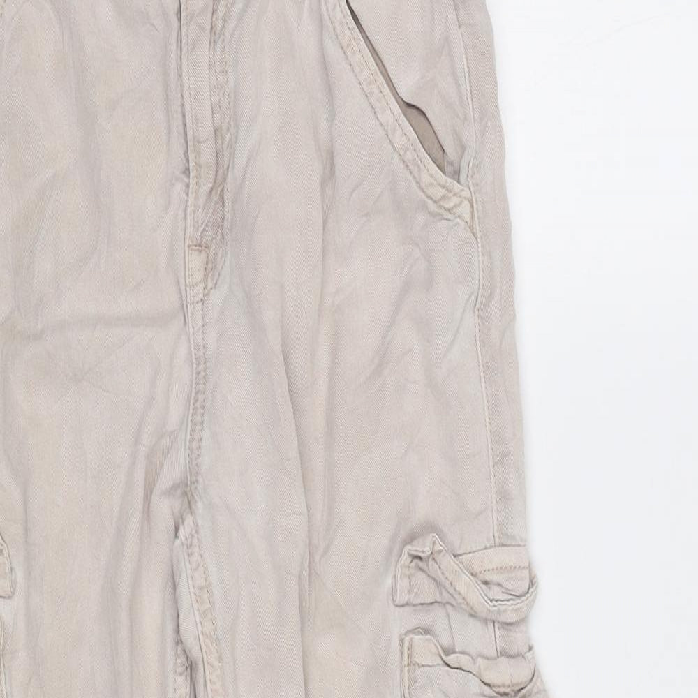 M&S Girls Beige   Cargo Trousers Size 10-11 Years