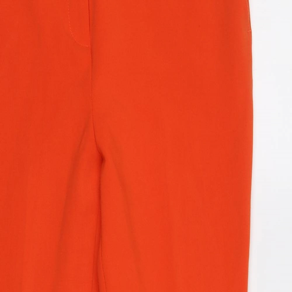M&S Womens Red   Dress Pants Trousers Size 14 L28 in