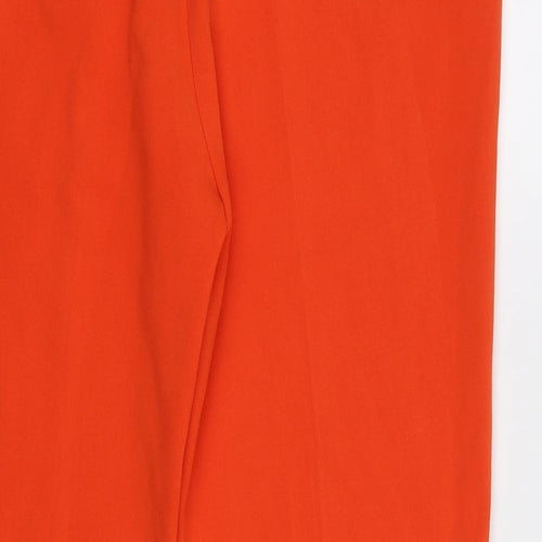 M&S Womens Red   Dress Pants Trousers Size 14 L28 in