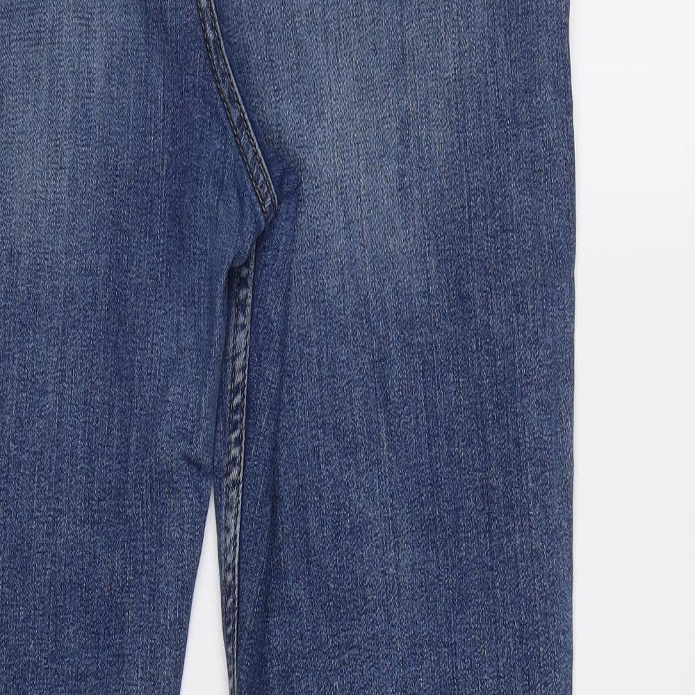 M&S Womens Blue   Skinny Jeans Size 12 L30 in