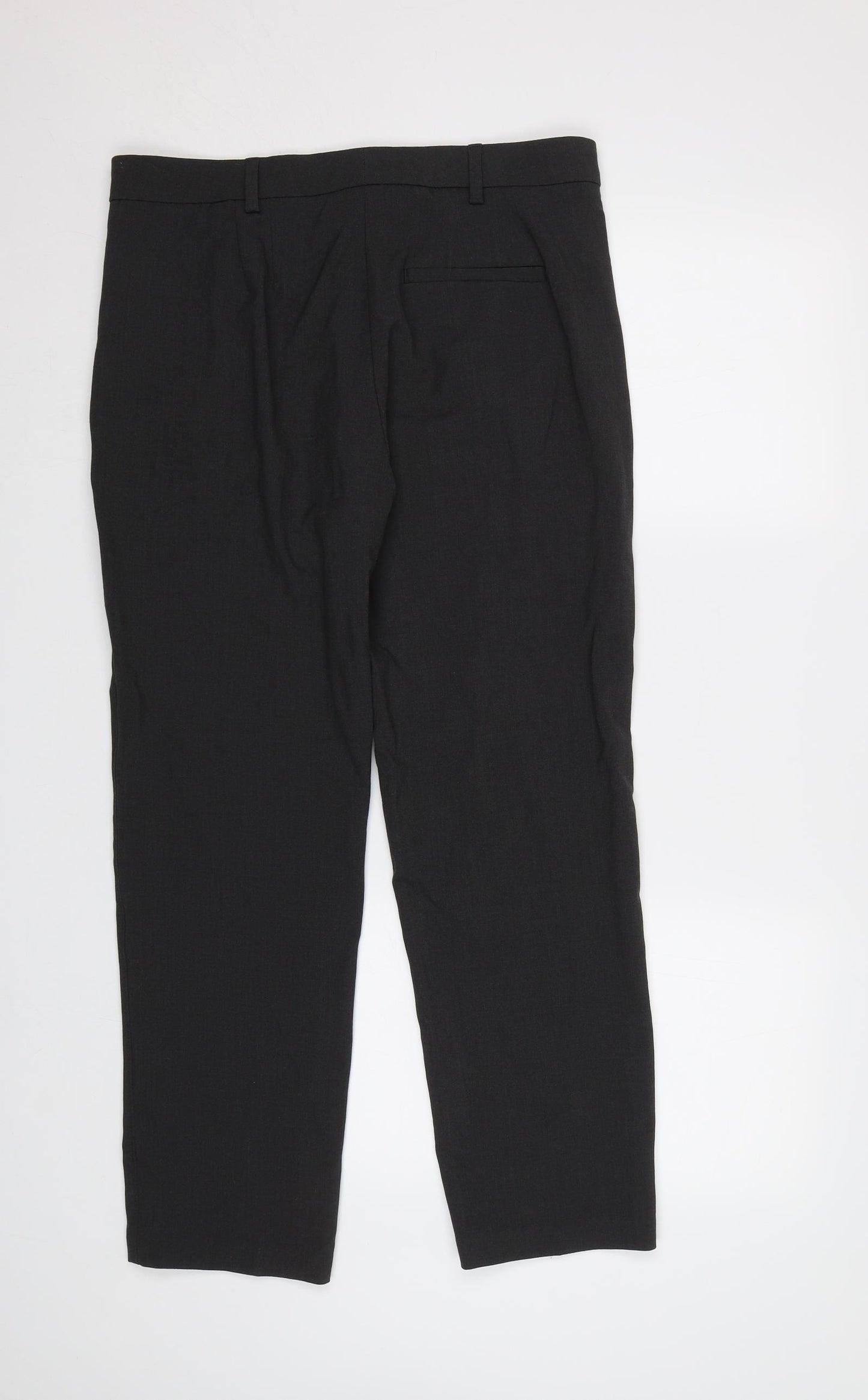 M&S Womens Grey   Dress Pants Trousers Size 12 L28 in