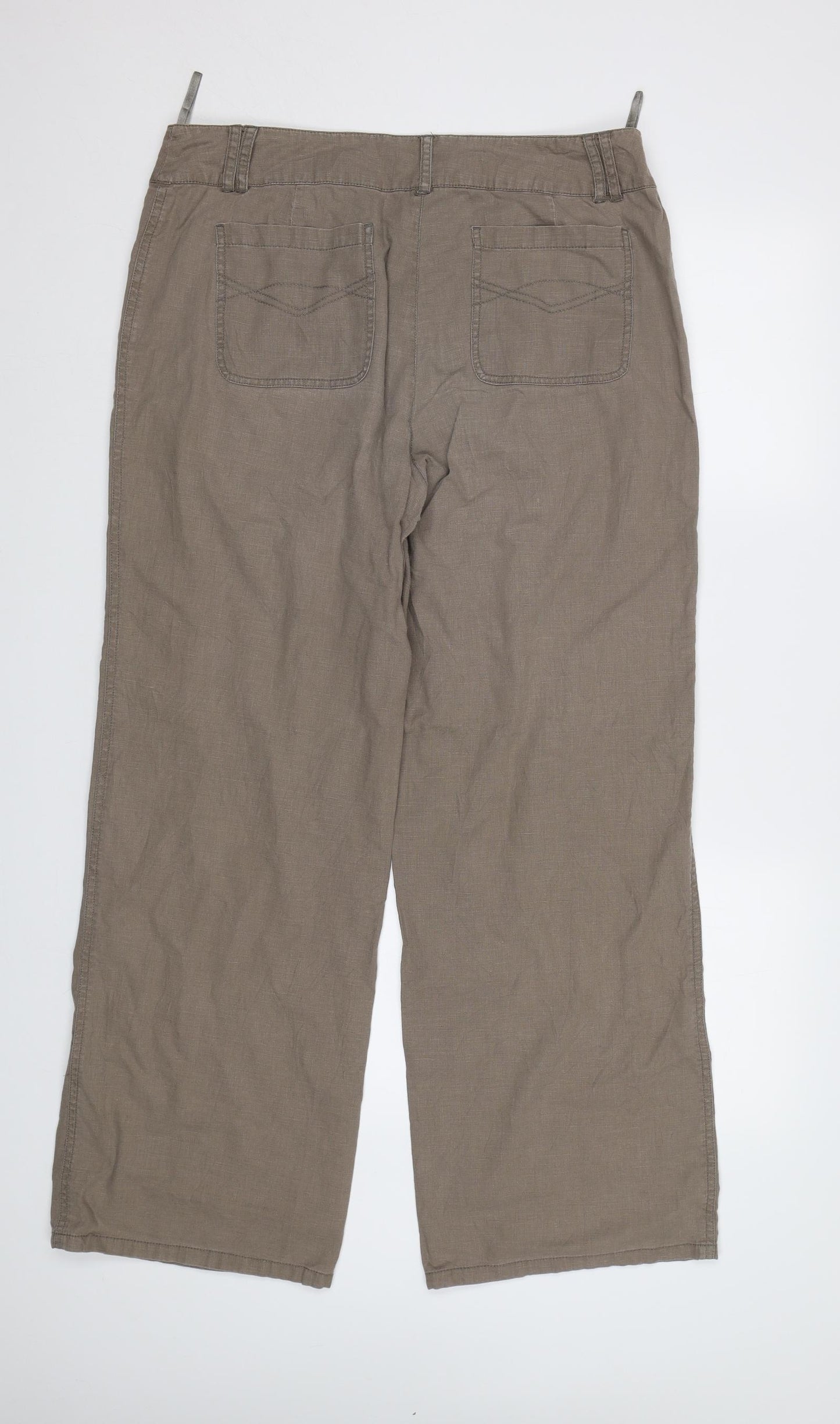 s.Oliver Womens Beige   Trousers  Size 14 L32 in