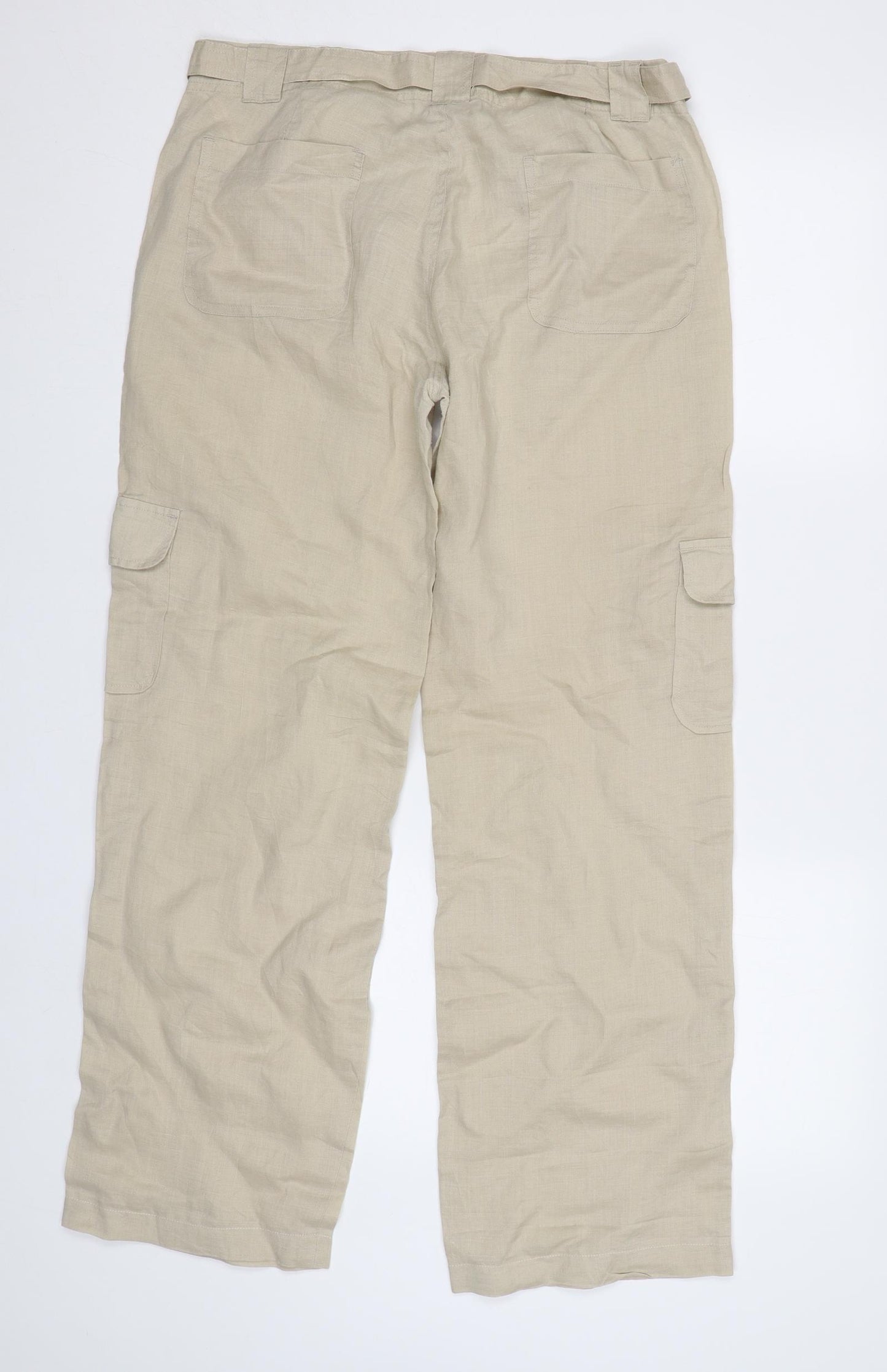 Lovely Womens Beige   Trousers  Size M L30 in