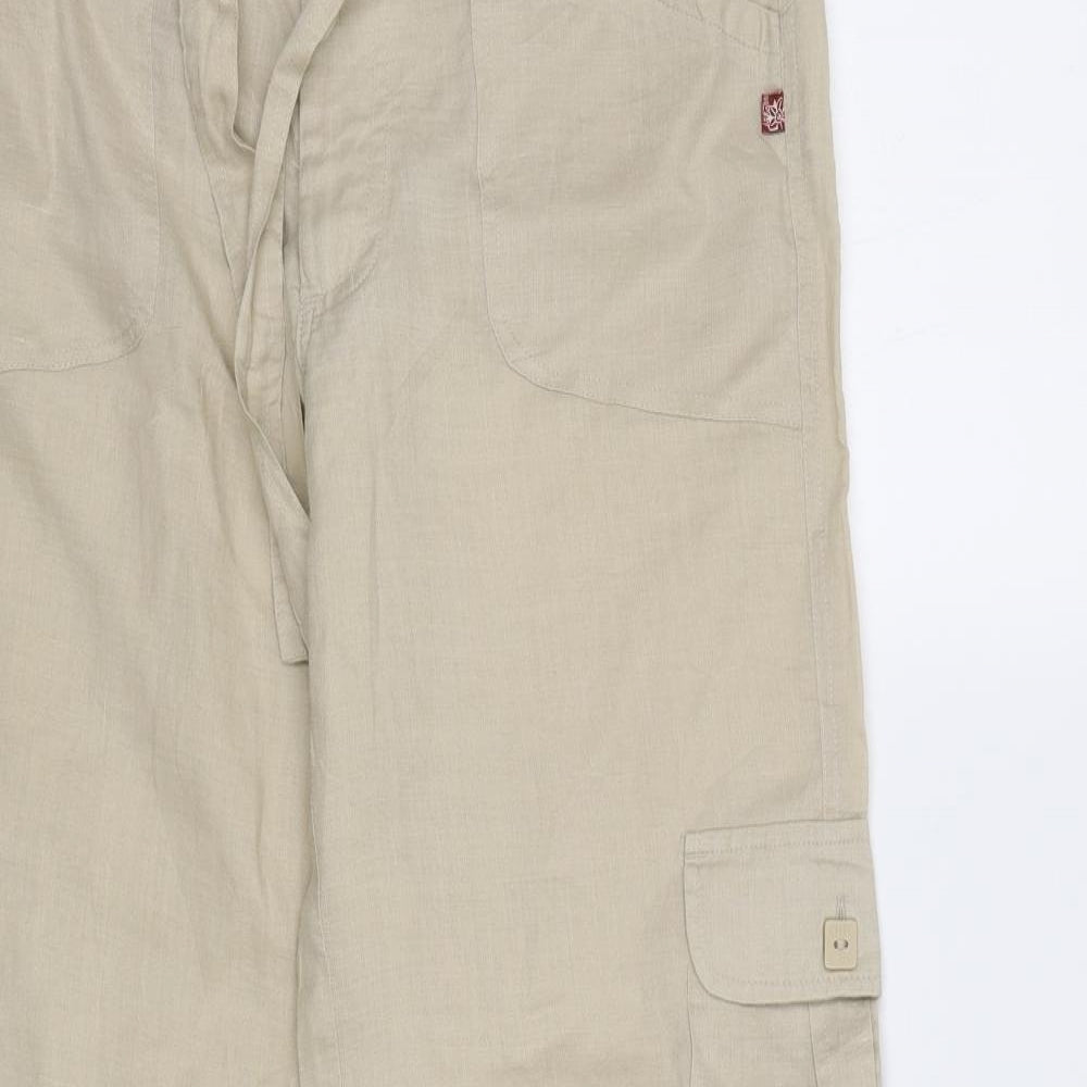 Lovely Womens Beige   Trousers  Size M L30 in