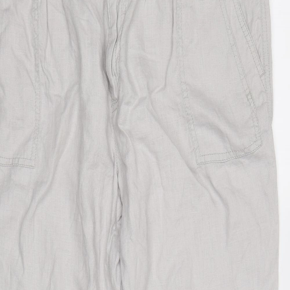 M&S Womens Grey   Trousers  Size 16 L28 in