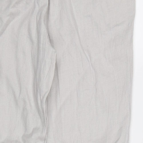 M&S Womens Grey   Trousers  Size 16 L28 in